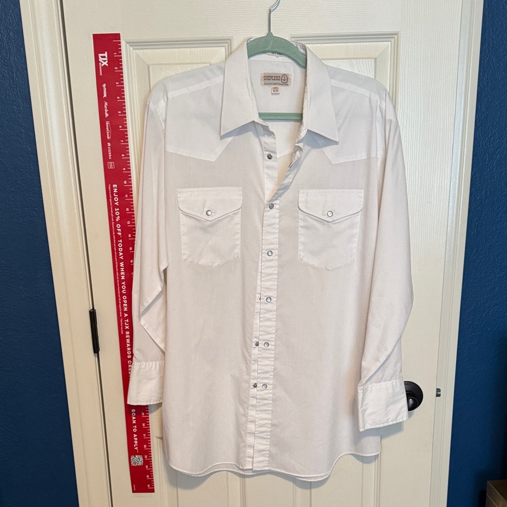 Wrangler Men’s White Long Sleeve Shirt
